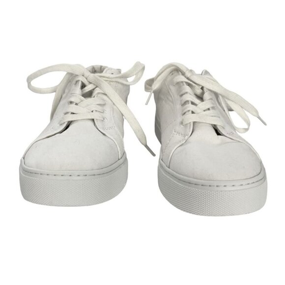 GREATS BROOKLYN WOMEN'S ROYALE TEXTILE WHITE LOW TOP ESPADRILLE - 8 - Picture 2 of 9